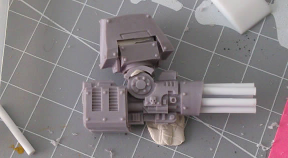Kheres Assault Cannon with replaced barrels